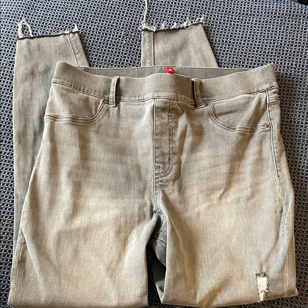 Women’s gray Spanx Jeans leggings XL